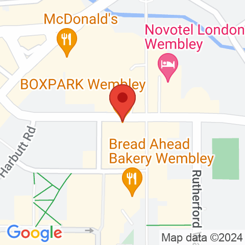 Map of BOXPARK Wembley