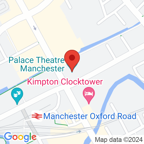 Map of Palace Theatre Manchester